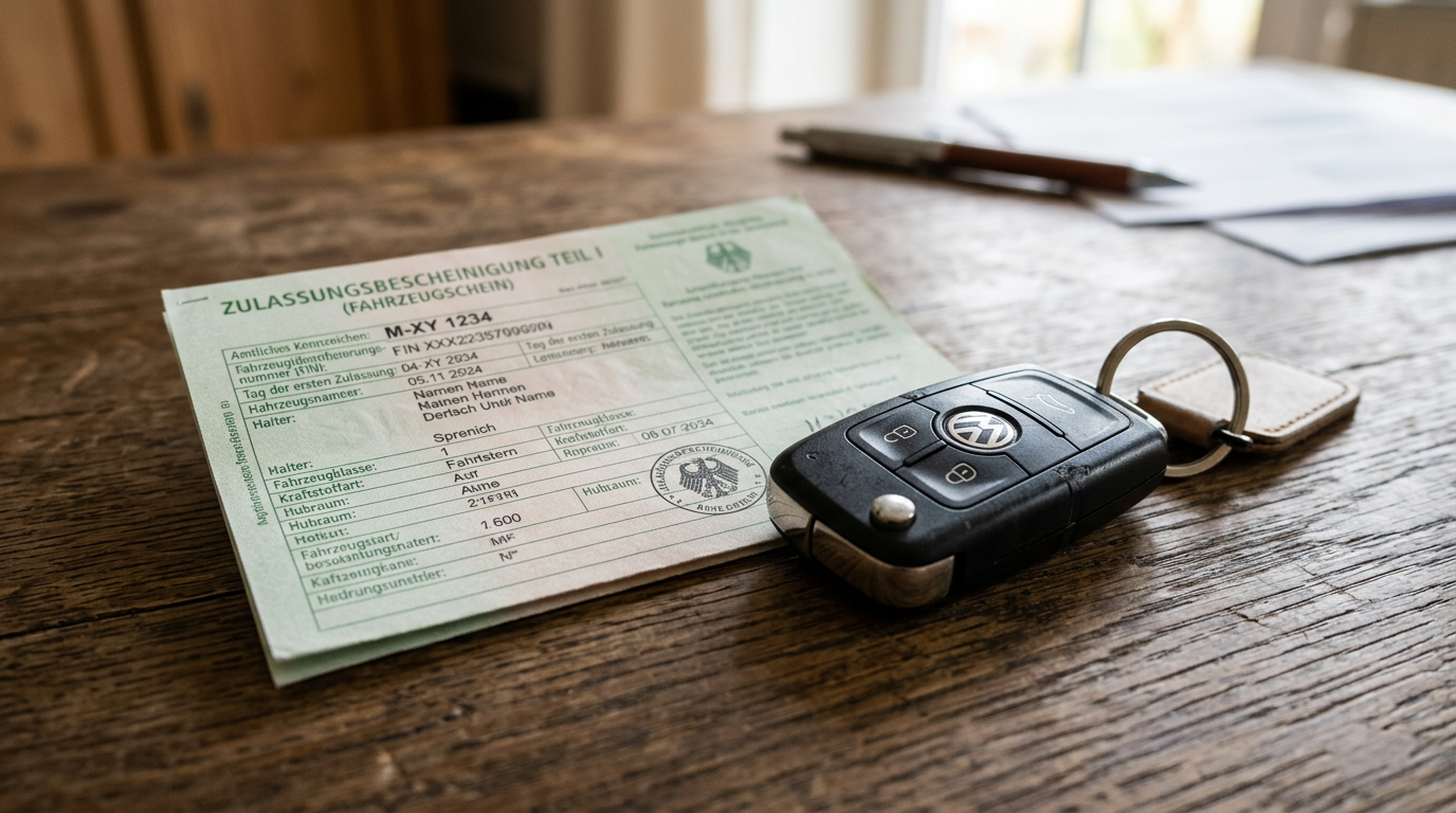 German car titles and keys
