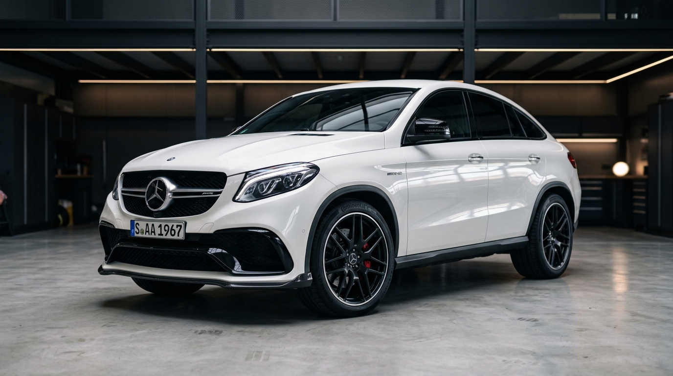Witte Mercedes GLE Coupé AMG